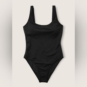 PINK Victoria's Secret Scoop One Piece Black Swimsuit Bathing Suit XXL